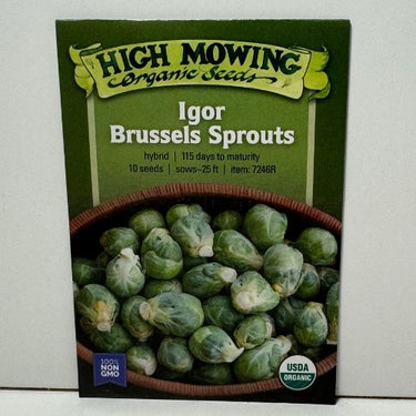 Igor Brussels Sprouts Seeds, F1, Organic,